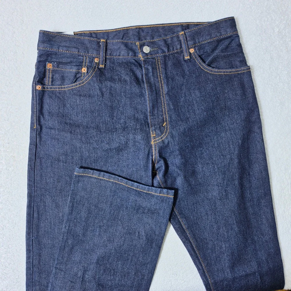 Levi's 517 Mens 36/34 Jeans Dark Indigo Blue Bootcut Rigid Denim Classic Cowboy
